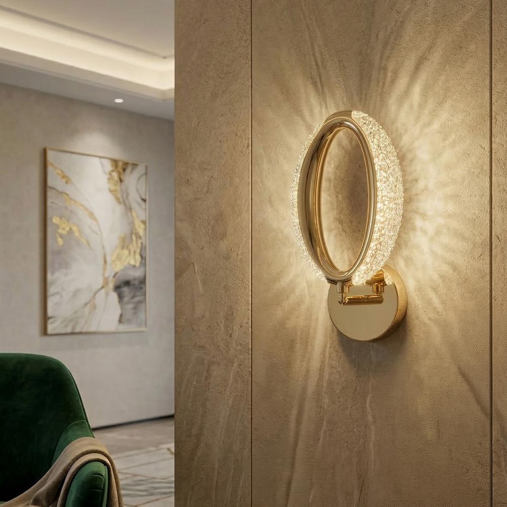 KINKIET ŚCIENNY LED G174-W ZŁOTY