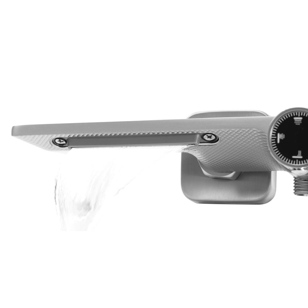 Set doccia REA HELIX  Nickel Brush INOX