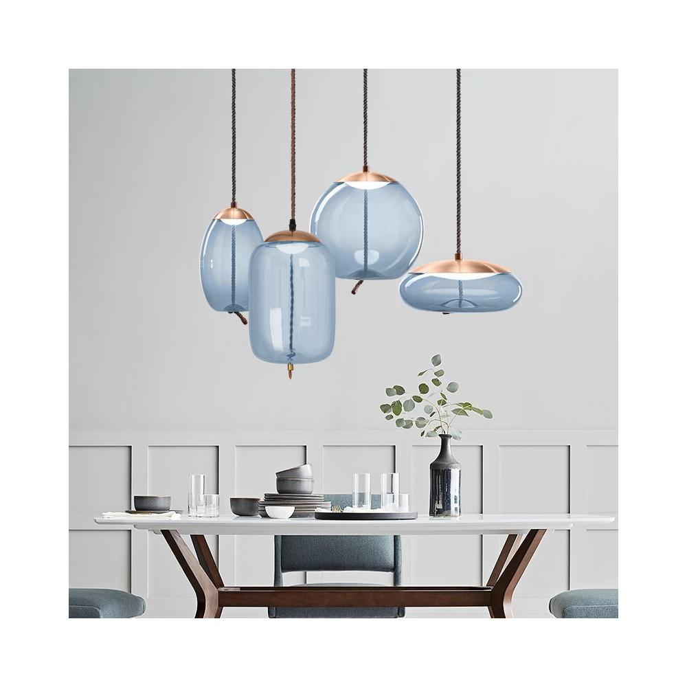 Hängelampe Glas LED Blue APP443-CP