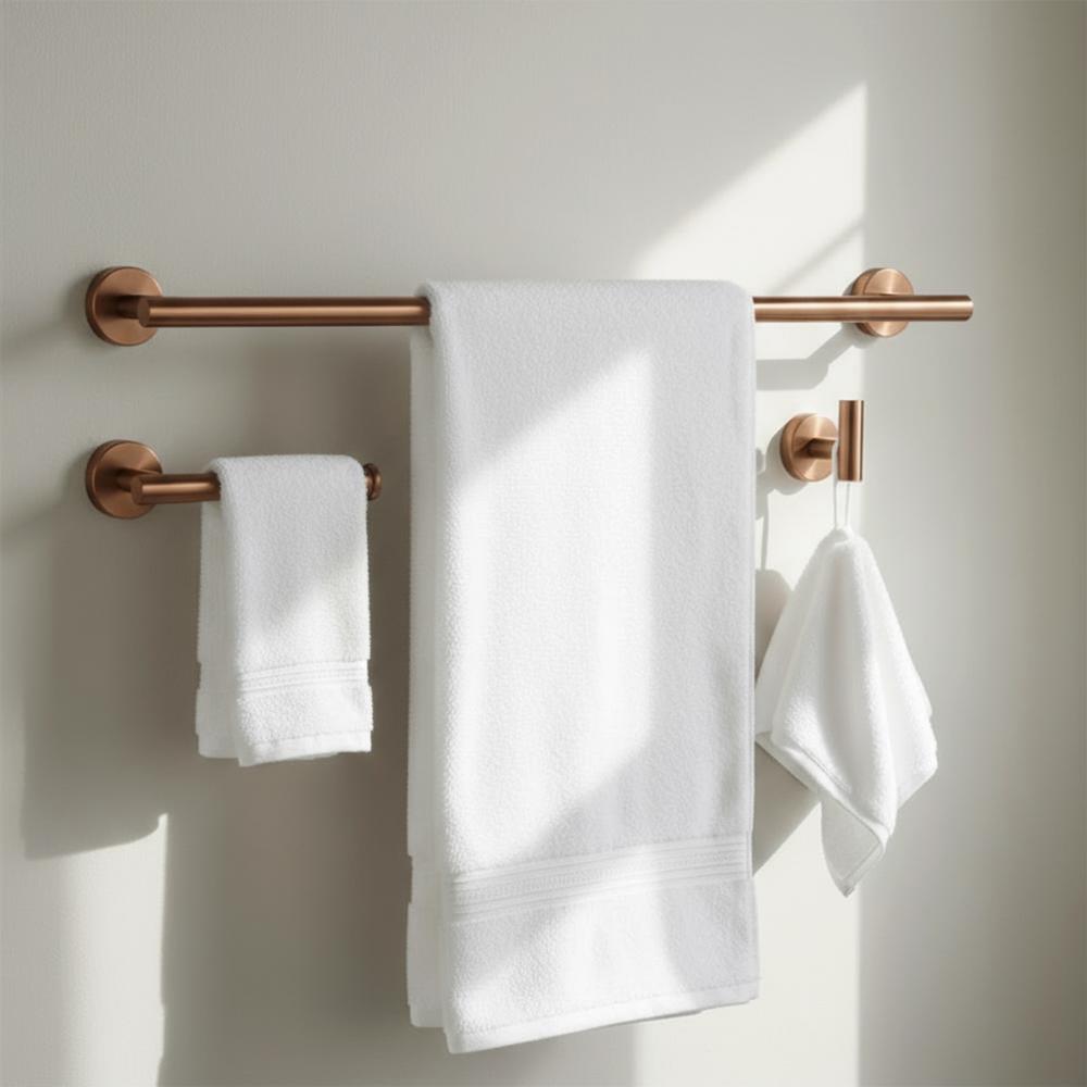 Kylpyhuonetarvikesetti  Ari Brush Copper 4 osaa