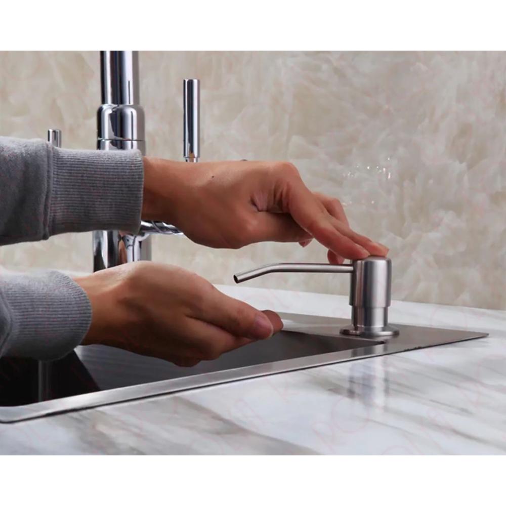 Дозатор жидкости для кухонной мойки Rea хром 322102D