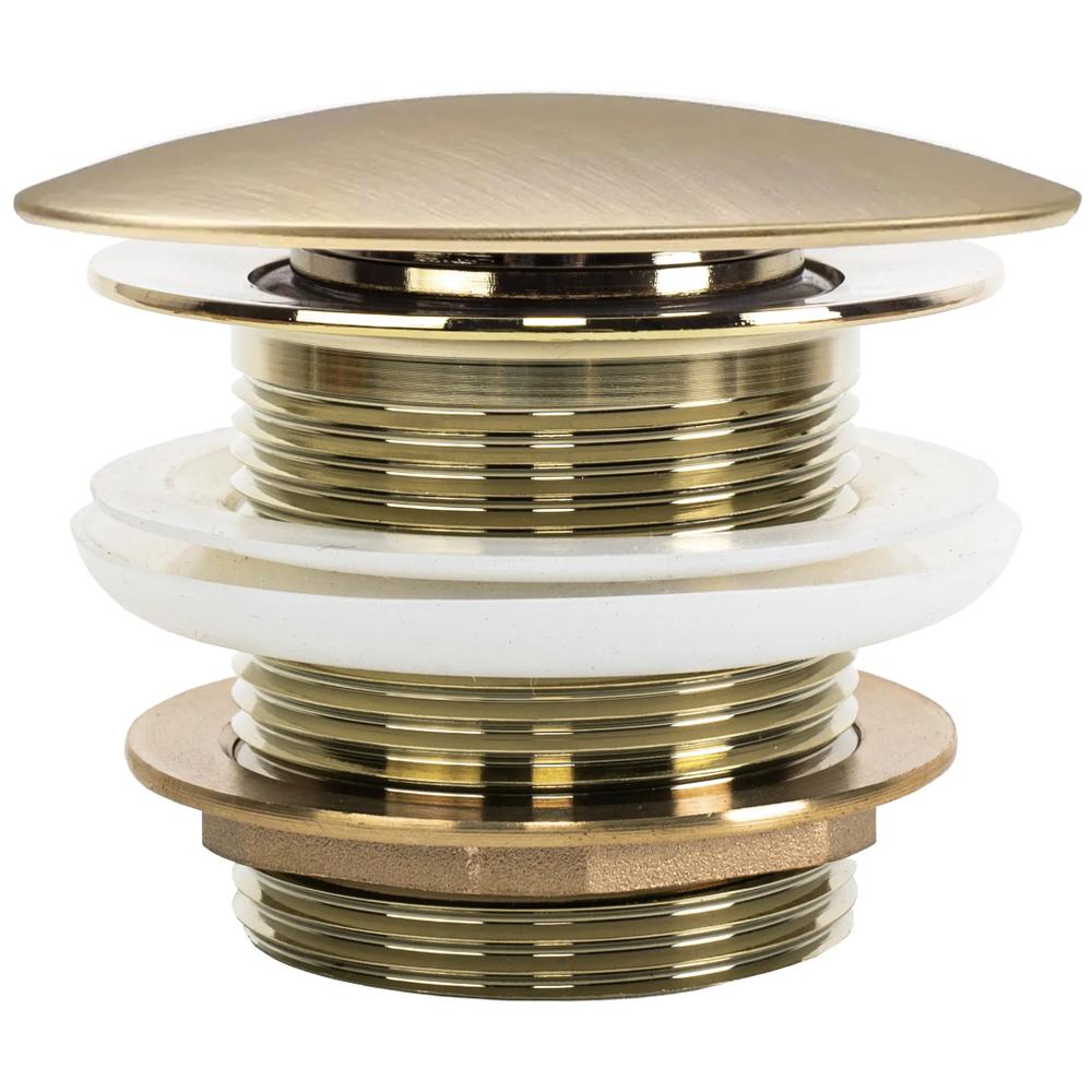 Korek wannowy uniwersalny Klik-Klak Rea Złoty Szczotkowany