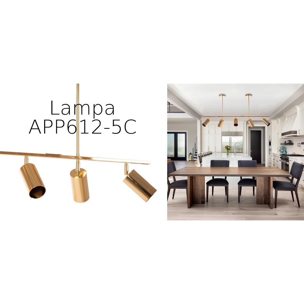 Hängelampe Gold LOFT APP612-5C