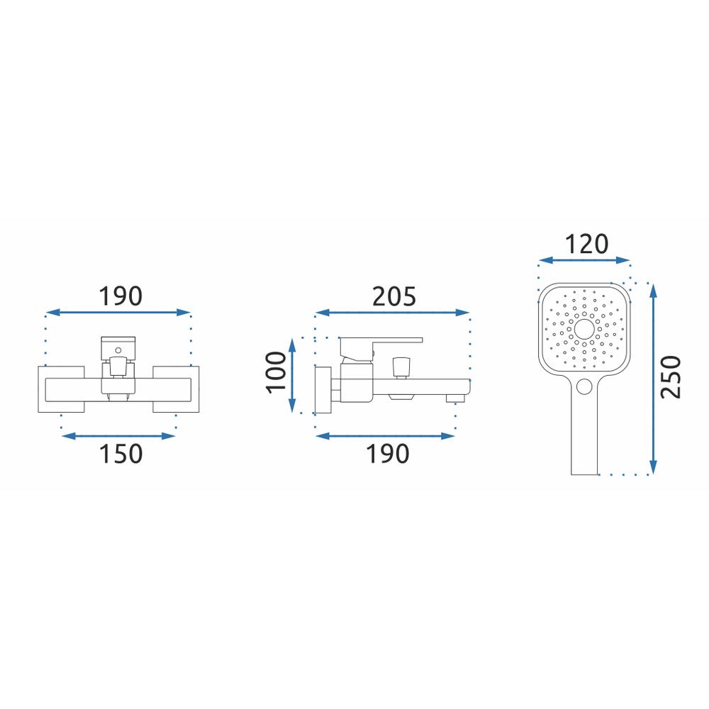 Bath faucet REA Orix Gold