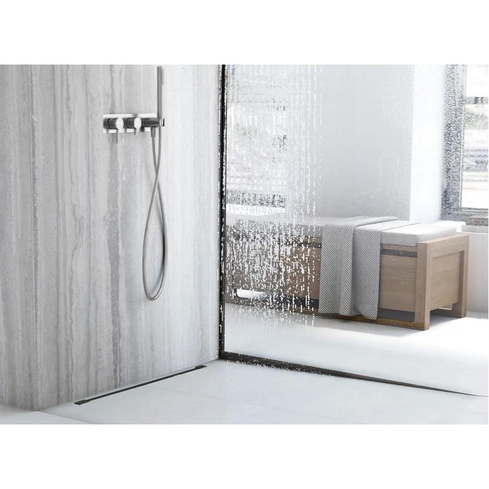 Shower tray skirting panel 140cm Black