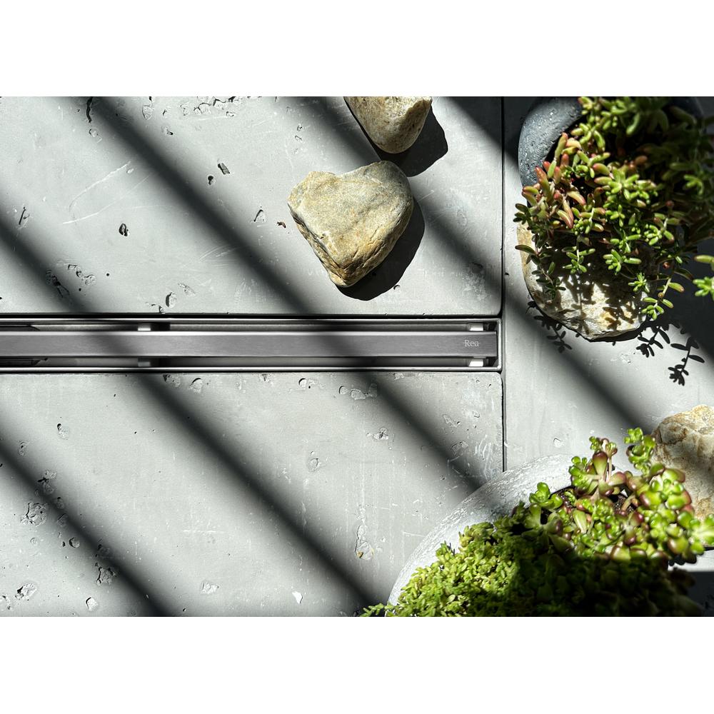 Odpływ Liniowy REA NEOX SLIM PRO STAL SZCZOTKOWANA 80