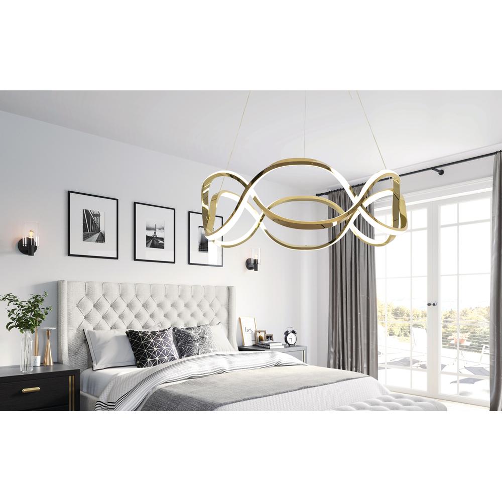 Lampe LED APP800-CP Twist Gold