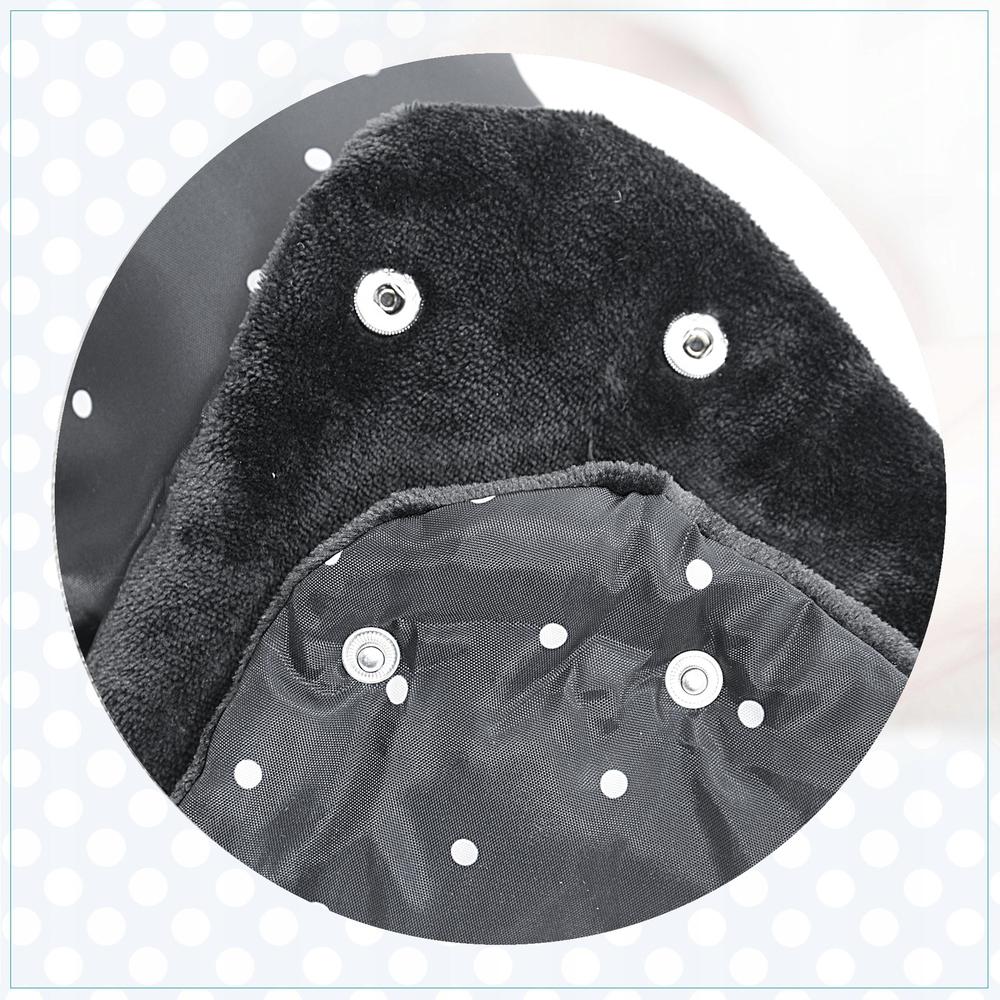 Mufka ocieplana na wózek dziecięcy - Szaro-miętowa