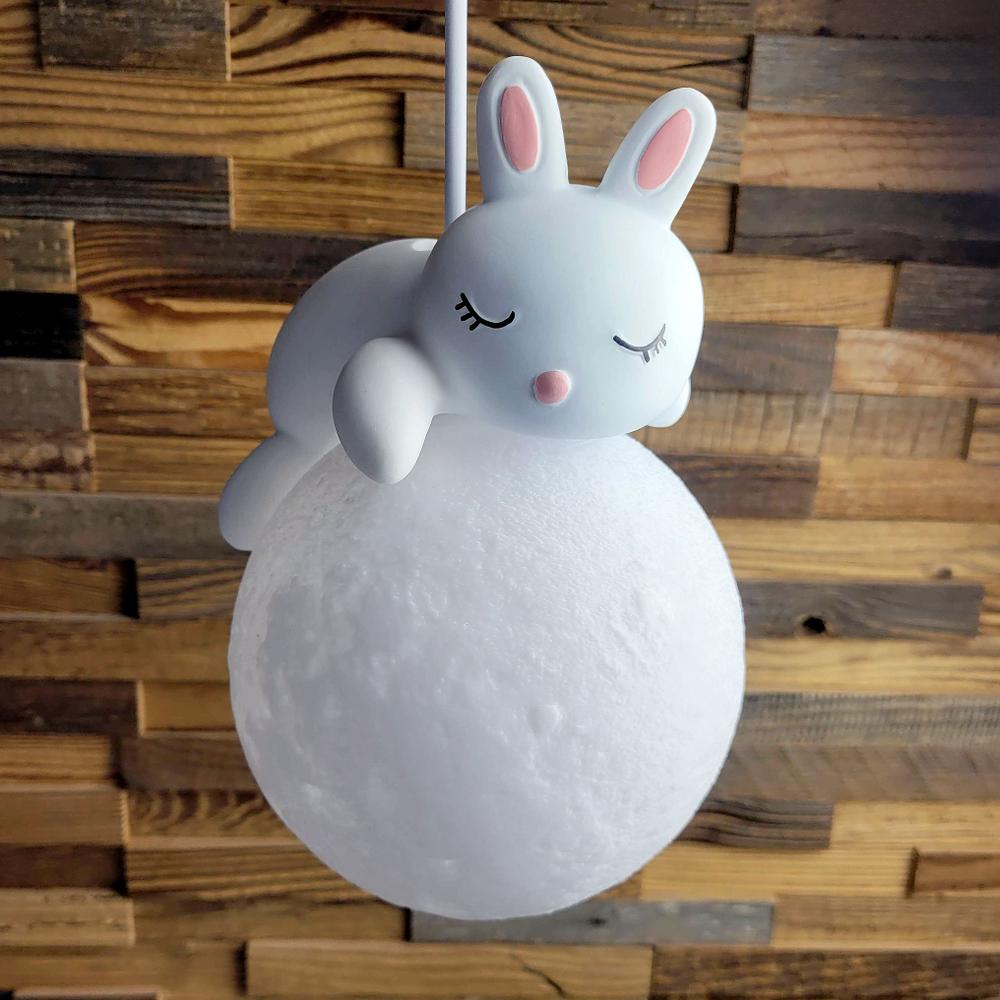 LAMPA SUFITOWA WISZĄCA ŚPIĄCY KRÓLICZEK G164-1CP