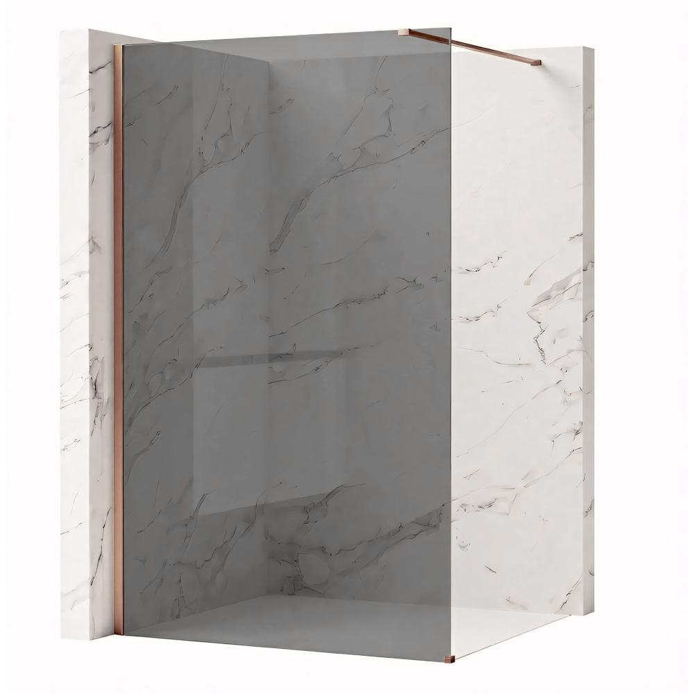 Paroi de douche Rea Flexi Grey / Brush Copper 140