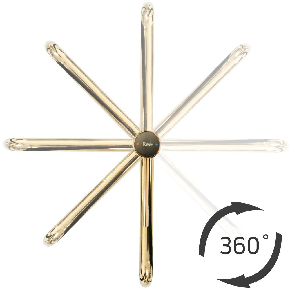 PLAUTUVĖS MAIŠYTUVAS Rea Lugano Slim Auksinis aukšta