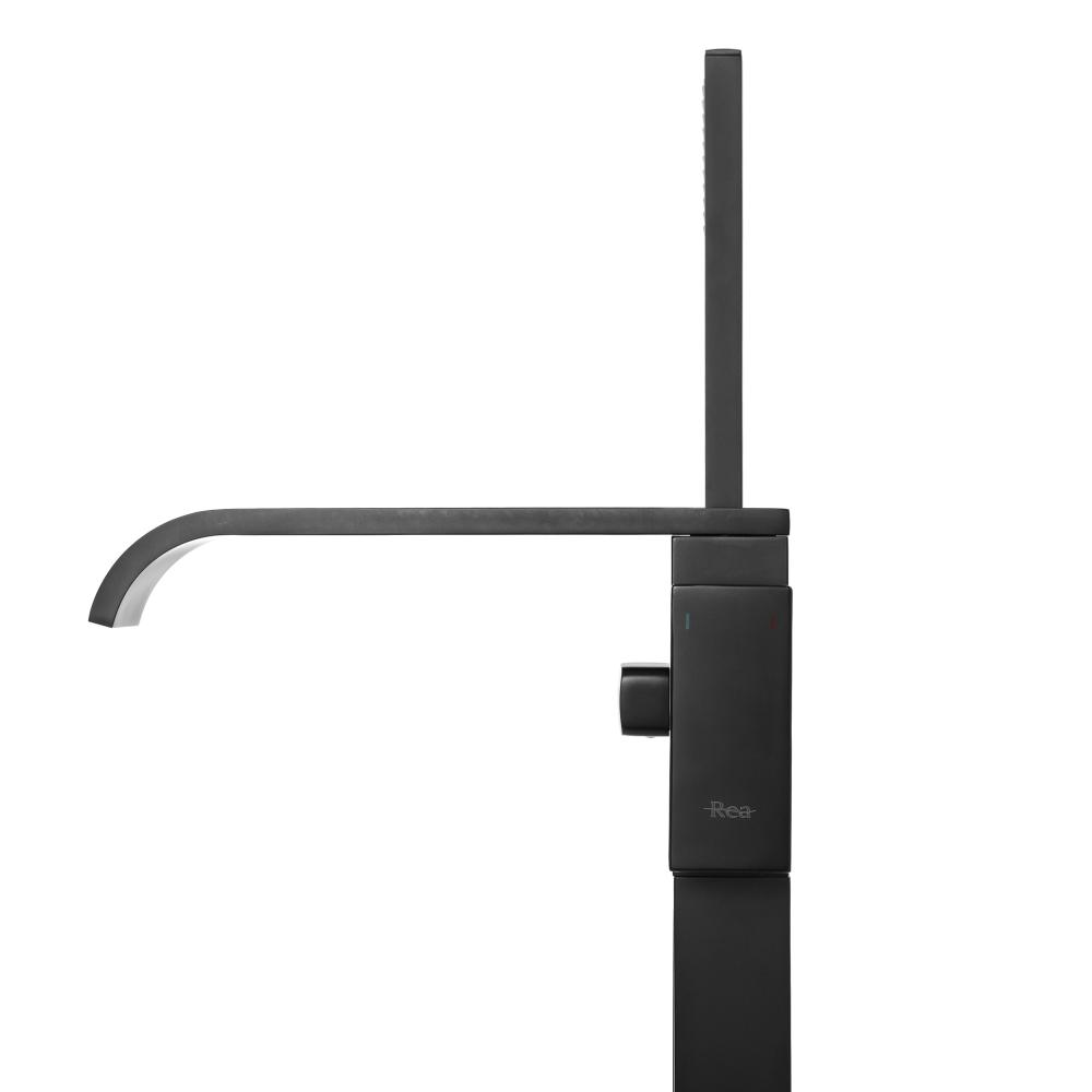 Volně stojící vanová baterie REA CARAT - černá