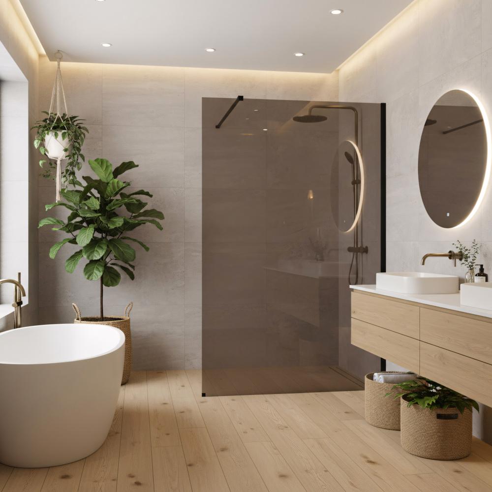 Zuhanyfal Rea Flexi Brown / Black 100