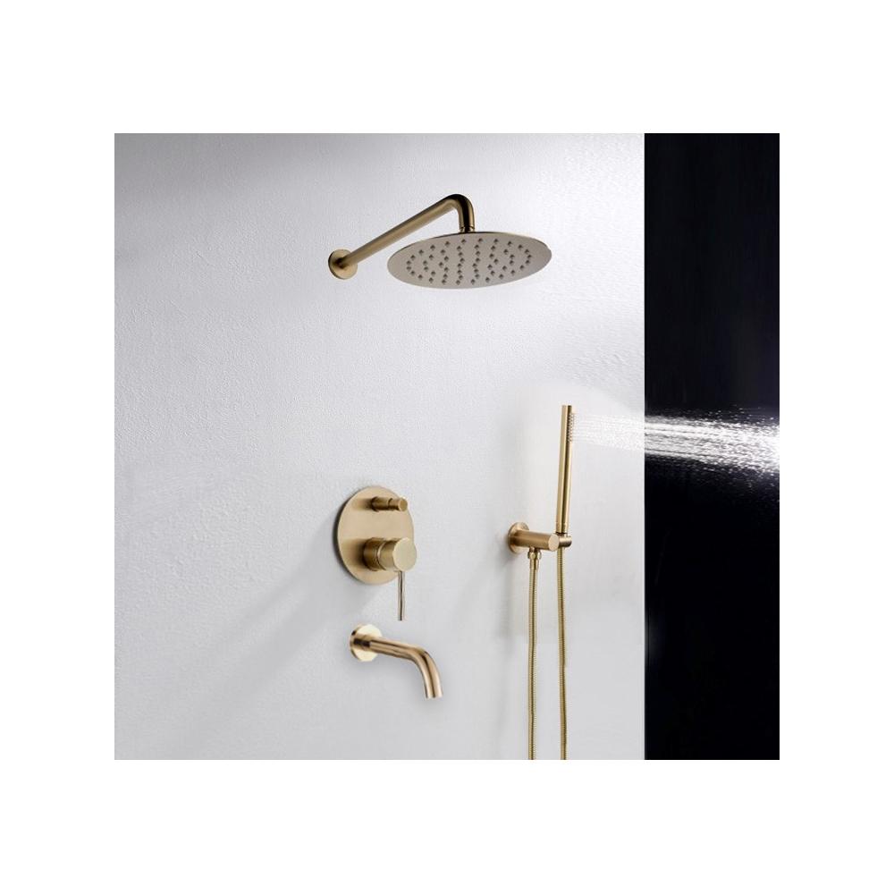 Built-in shower set Rea Lungo Gold + BOX