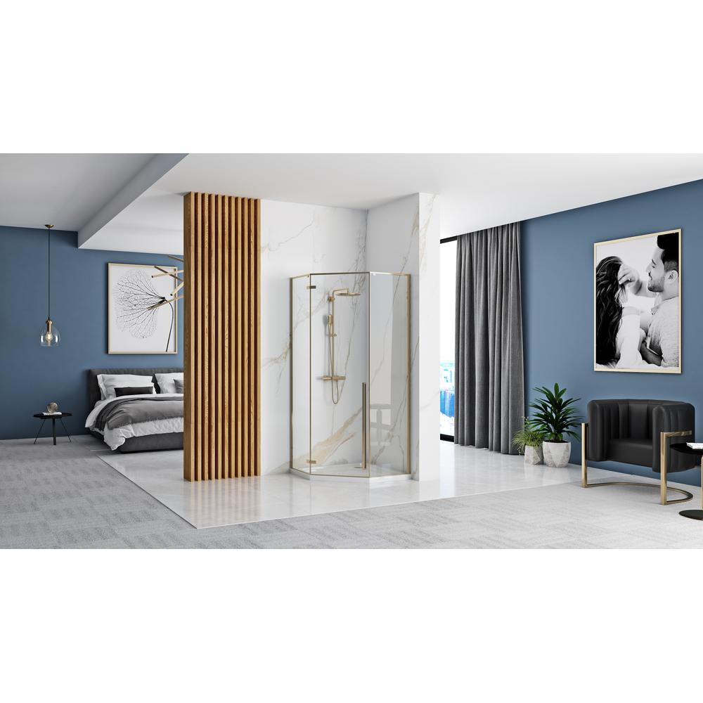 shower enclosure Rea DIAMOND BLACK MAT 90x90