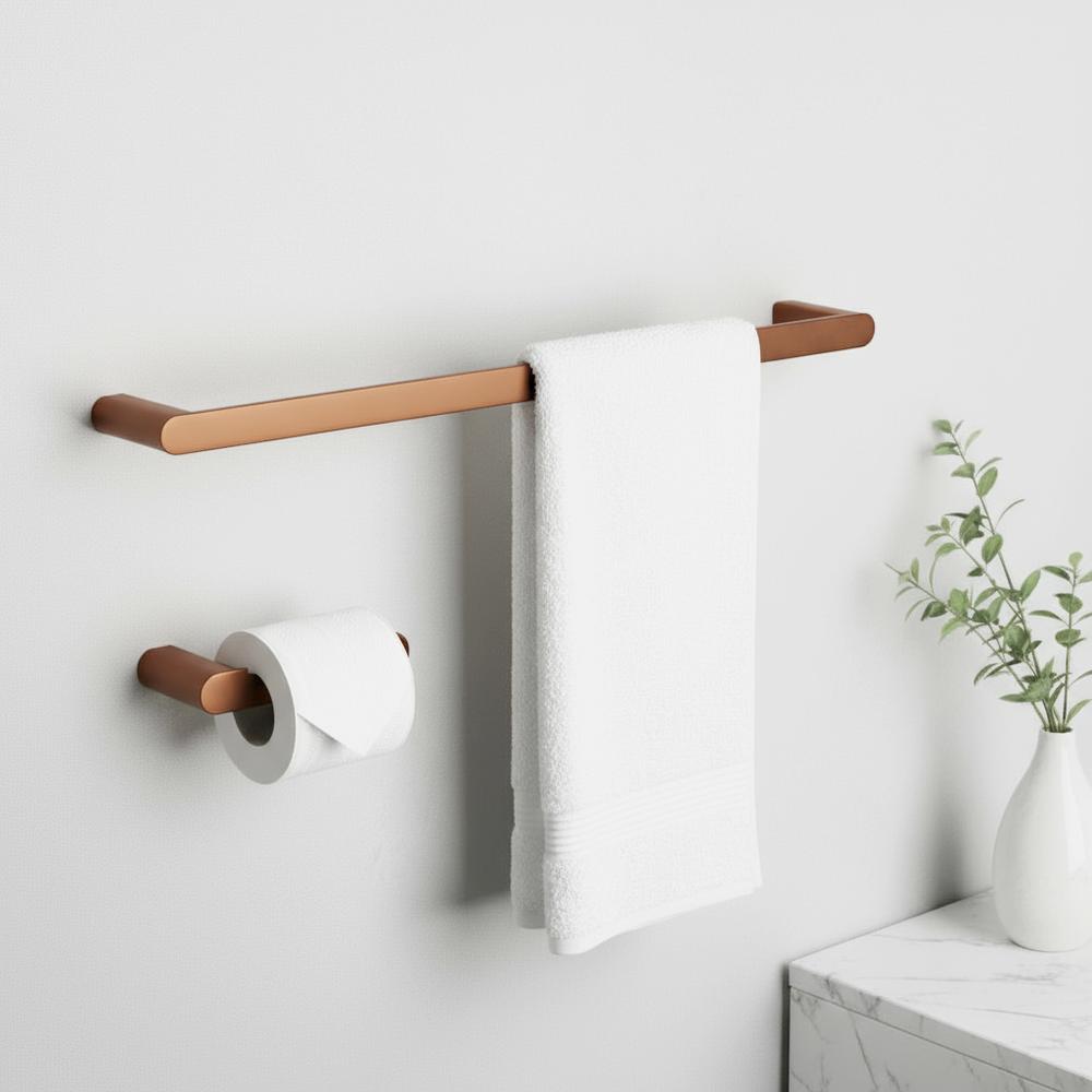 Kylpyhuonetarvikesetti Mati Brush Copper 4 osaa