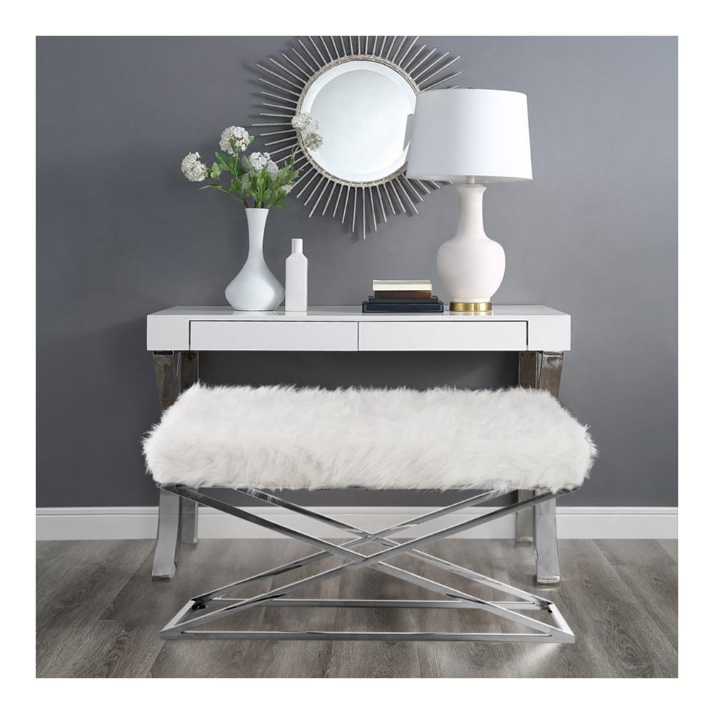 Ławka Siedzisko Białe BC-1518-1