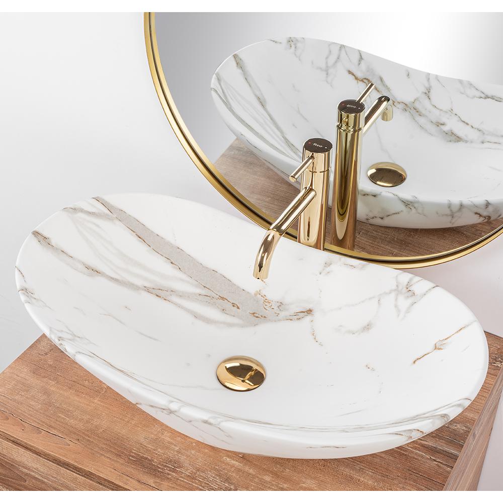 Umywalka nablatowa Rea Royal Lava Mat