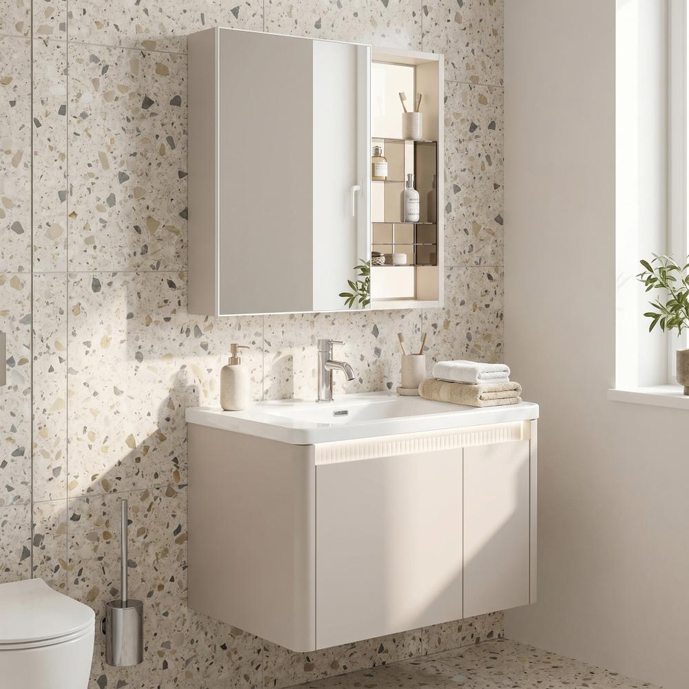 Zestaw mebli łazienkowych z Umywalką DE07-60 Beige 60CM