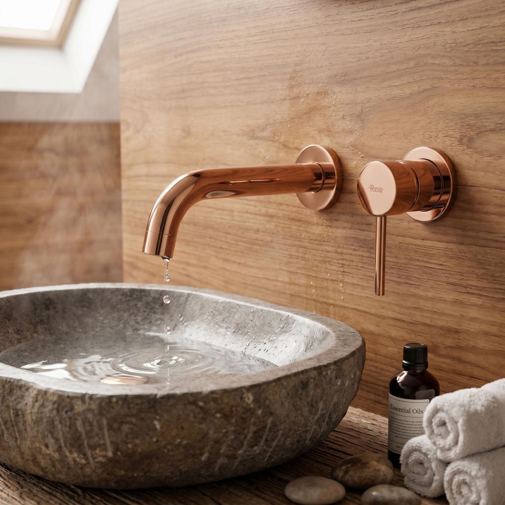 Wall Mounted faucet Rea Lungo Copper + BOX