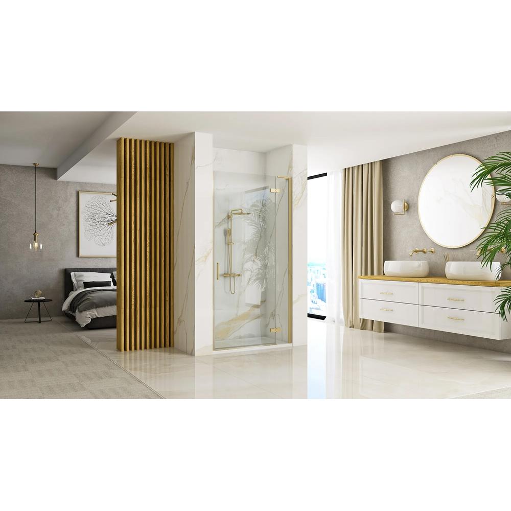 Tuš vrata Rea Hugo 90 Gold Brushed