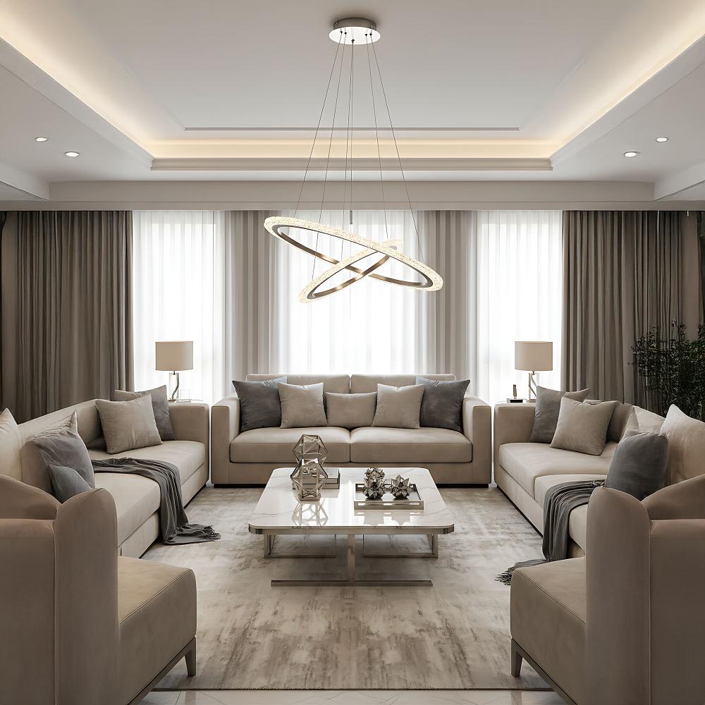 Lampe LED LHJ045-CP2 BRUSH NICKLE