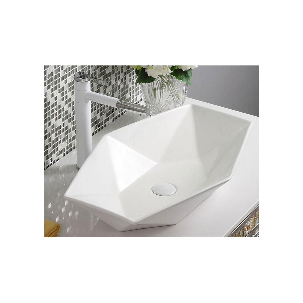 Umywalka nablatowa Rea Vegas Biała