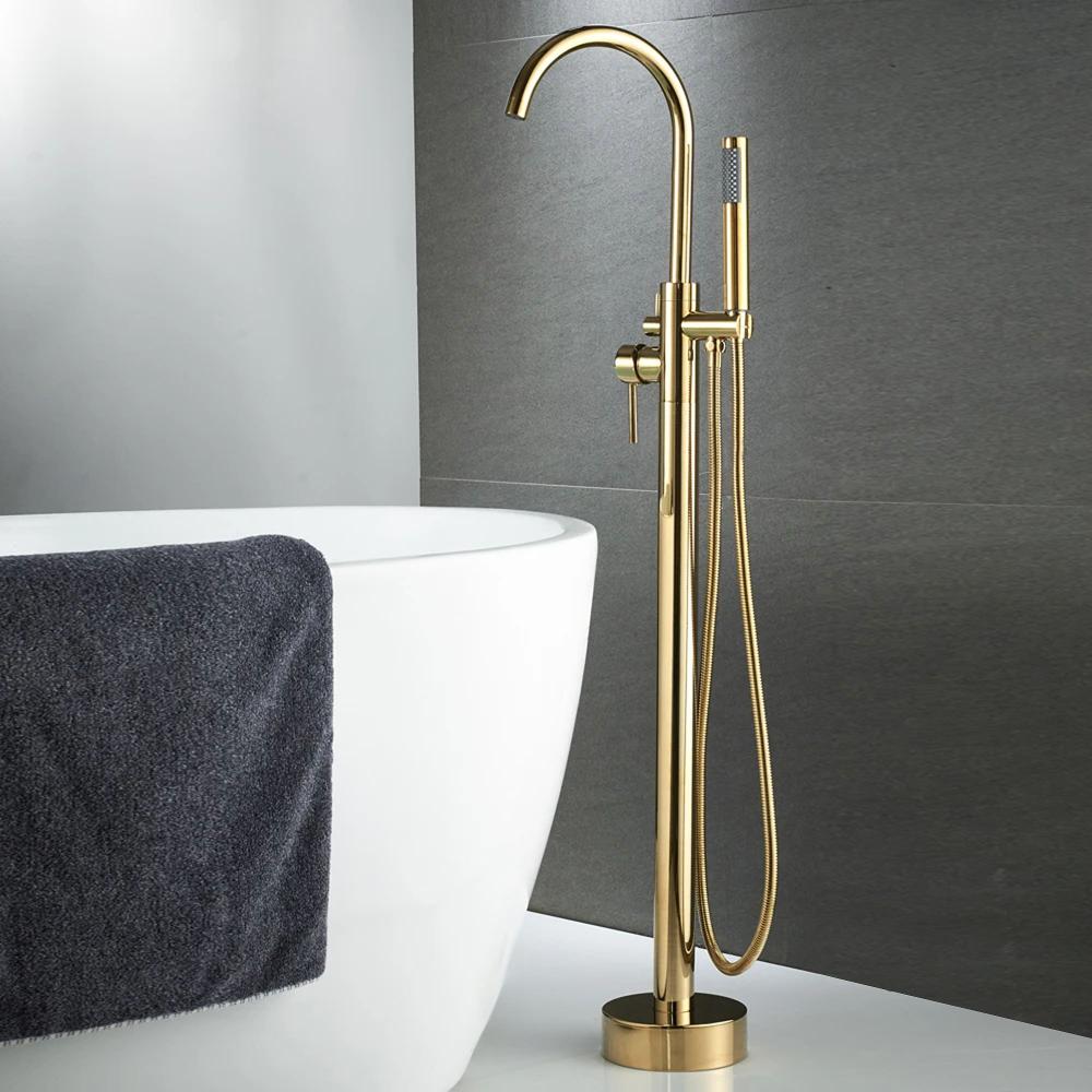 Free-standing faucet Rea Lungo Gold