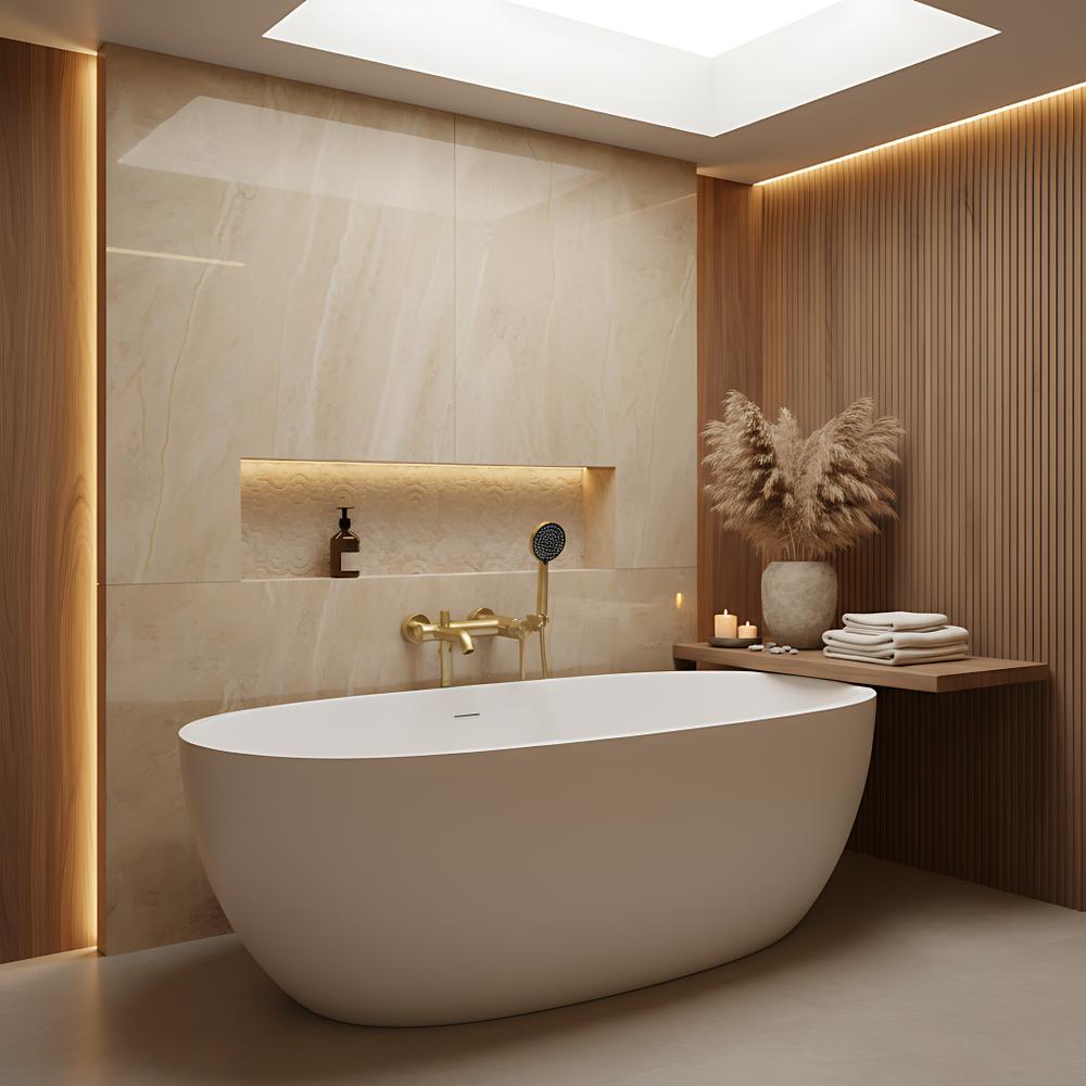 Bathroom faucet REA FOSTER Gold Brush