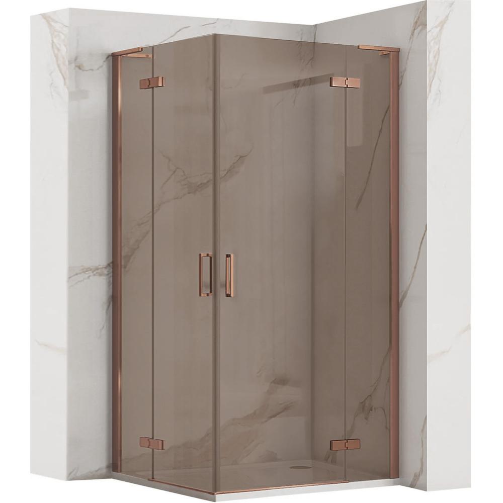 Cabine de douche REA Hugo Double 90x100 Copper Brush