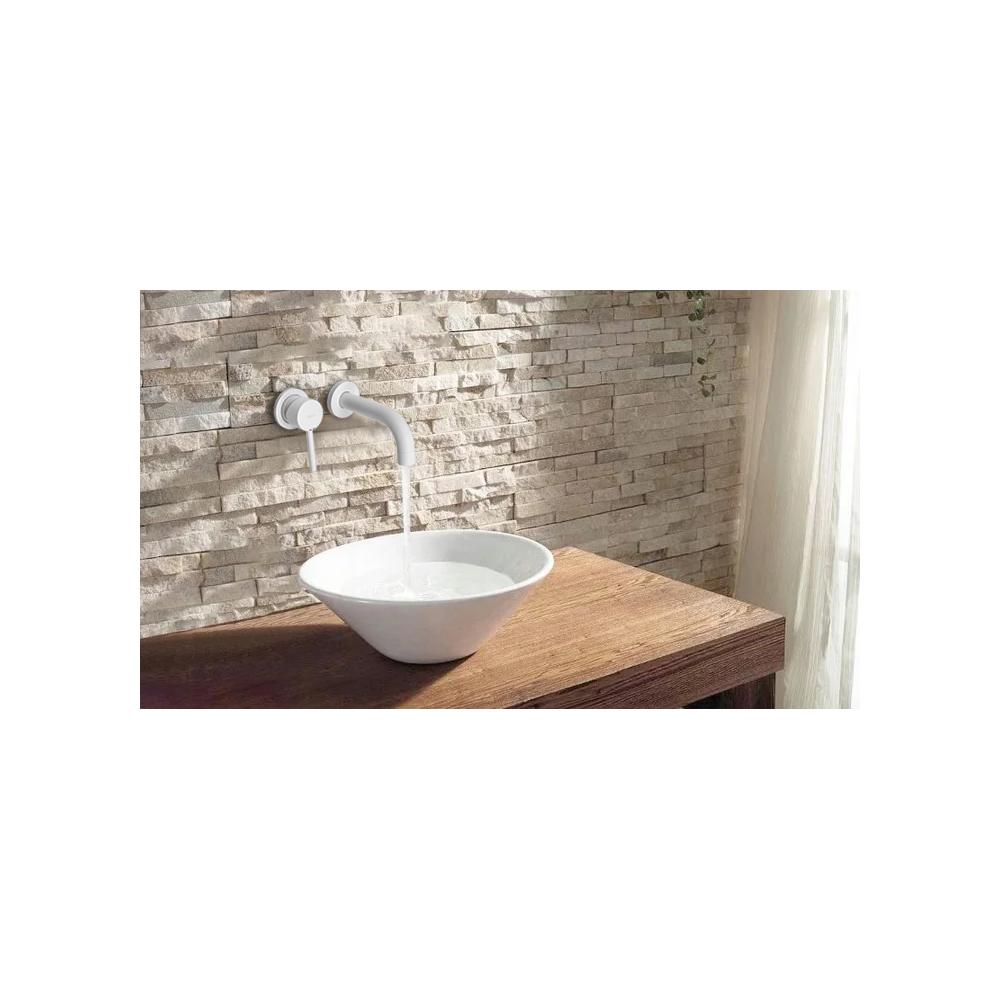 Bateria Umywalkowa Podtynkowa REA LUNGO Biała + BOX