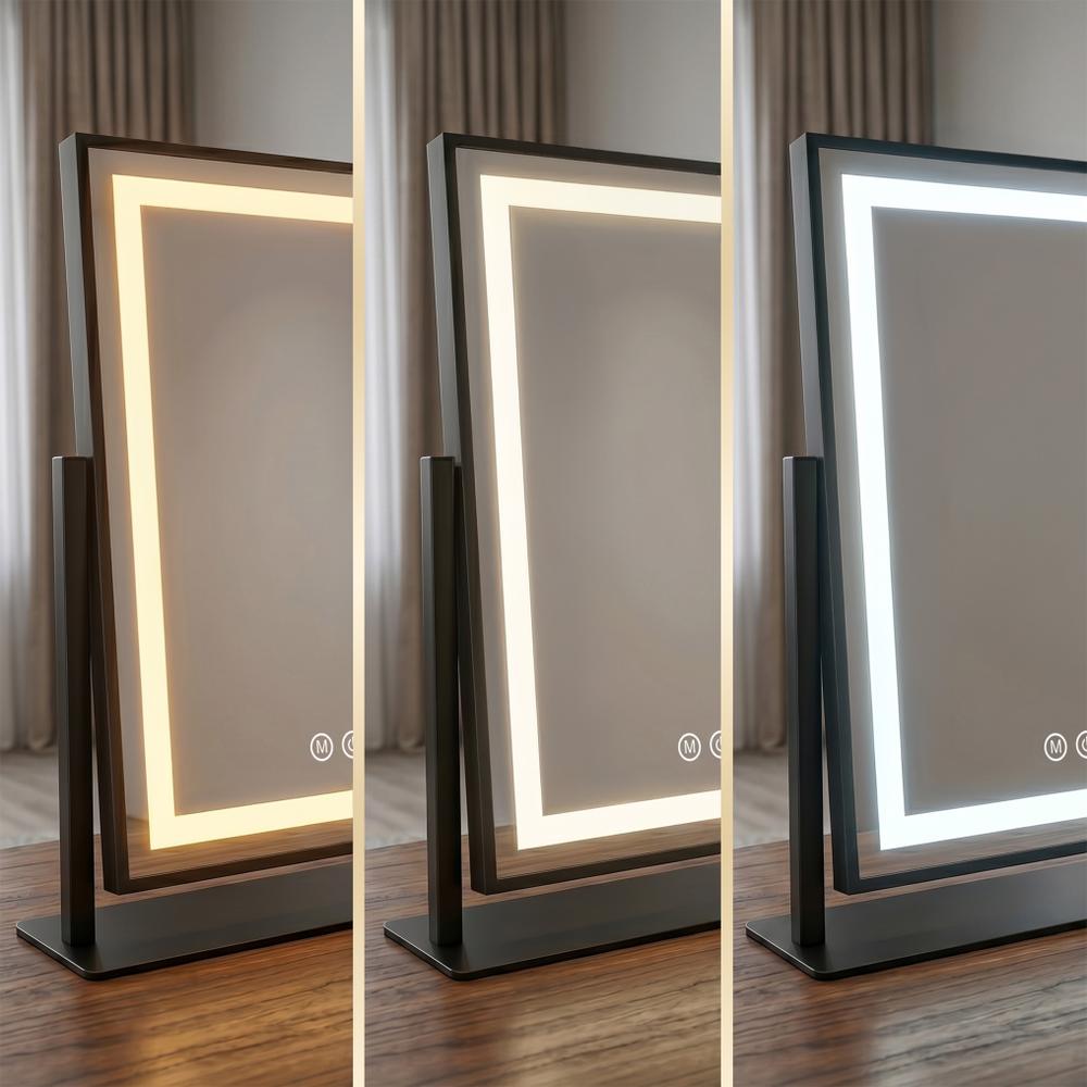 LUSTRO LED LUMI Black 30x40cm