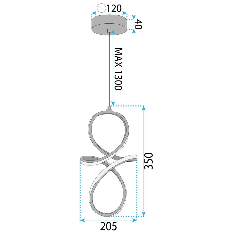 LED-Hängeleuchte LHJ091-1CP GOLD