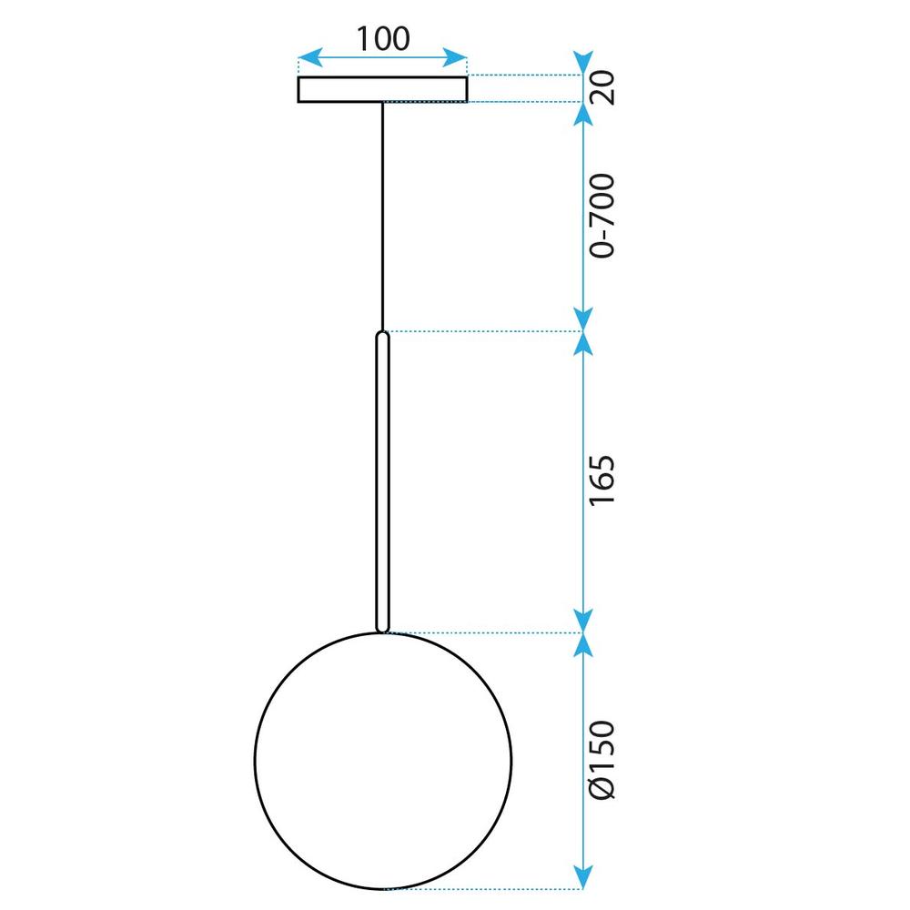 Пендел сфера 15cm APP1681-1CP