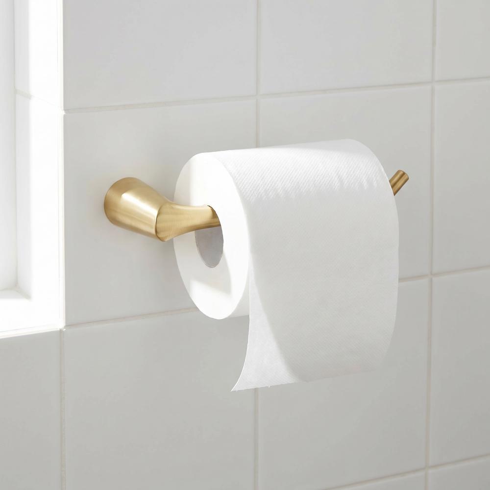 Uchwyt na papier toaletowy 16205 VIBE Złoty Szczotkowany
