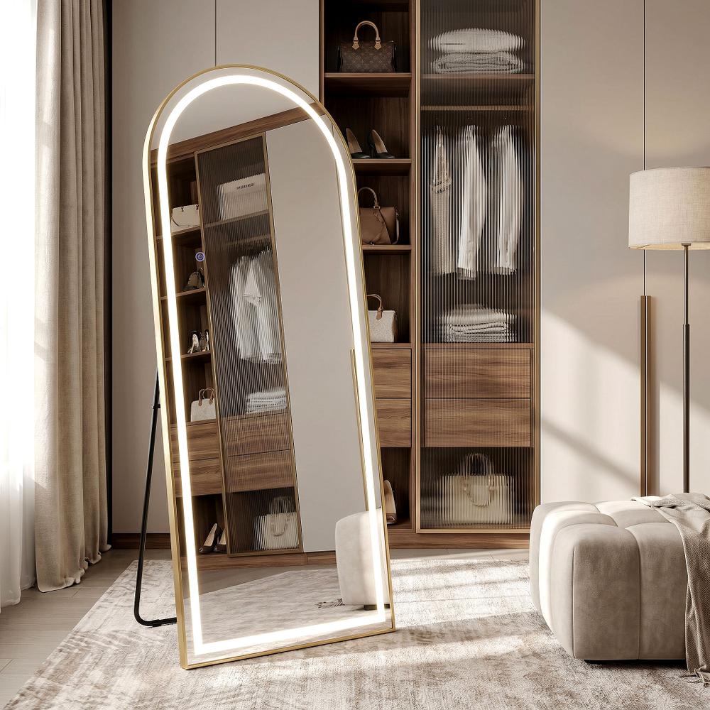 Espejo LED Orbit 50x160cm Brush Gold