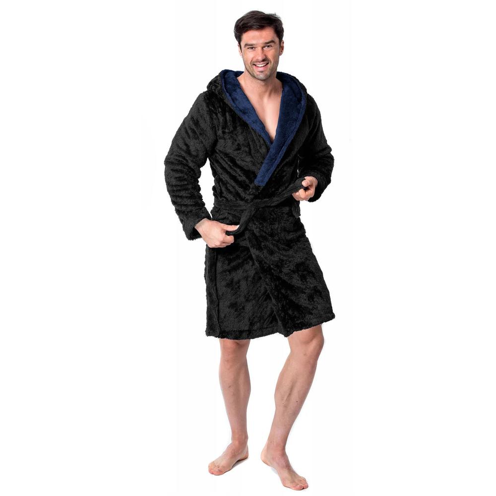Szlafrok męski Jordan Black Navy L