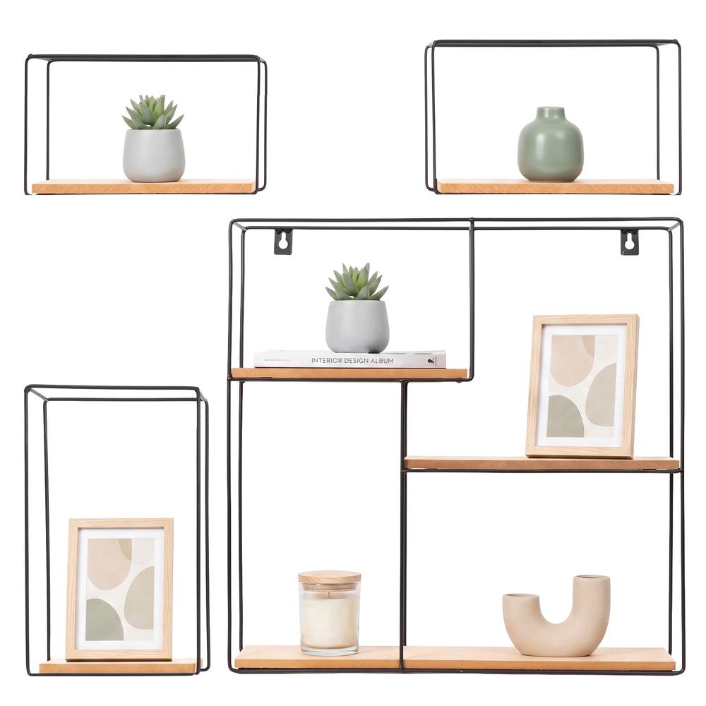 Zestaw 4 półek ściennych LOFT Metalowe Industrial CFZL-TSF011