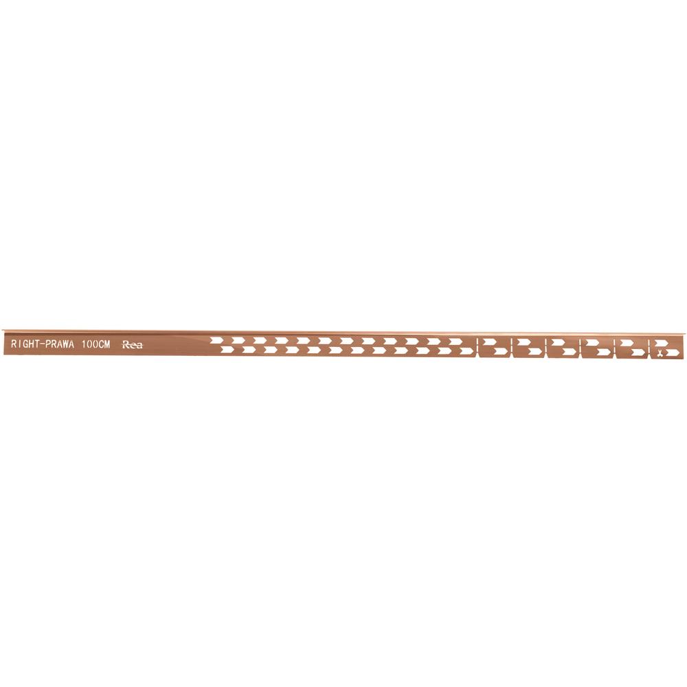 Spádová lišta sprchovej vaničky 120 cm Brush Copper