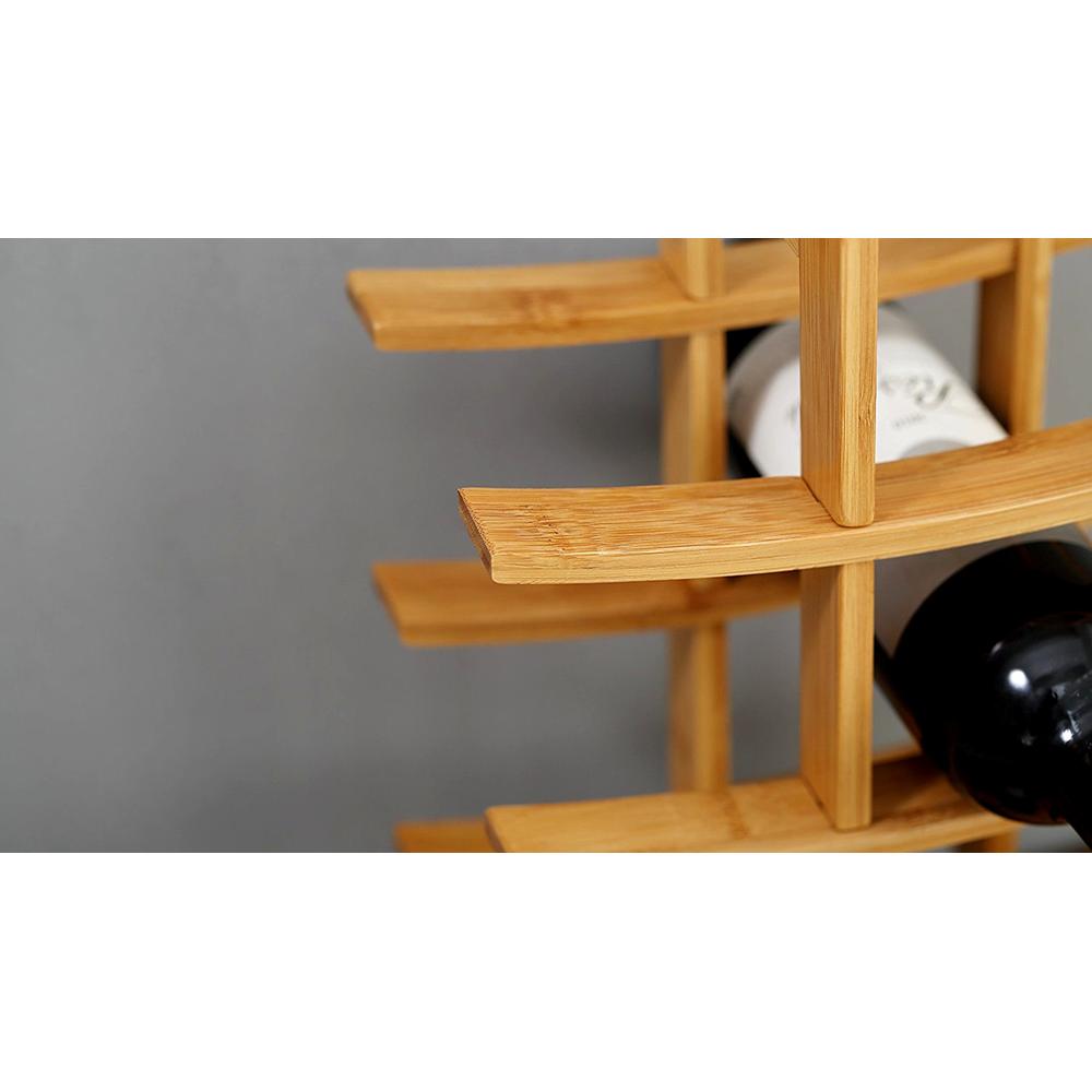 Stojak bambusowy na wino 371572