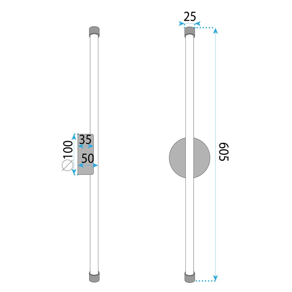 WANDLEUCHTE LED LHJ069-W BLACK