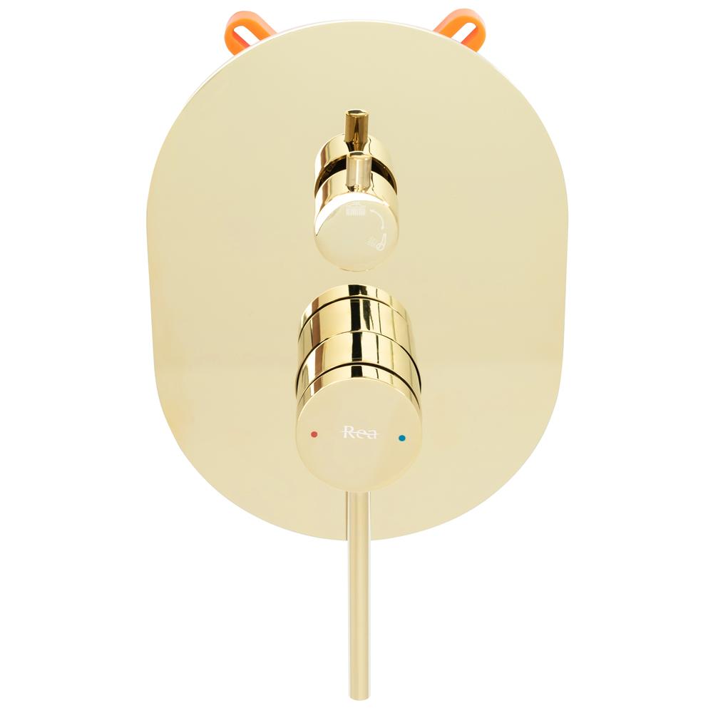 REA OVAL Σετ Ντους Χρυσό ΚΟΥΤΙ