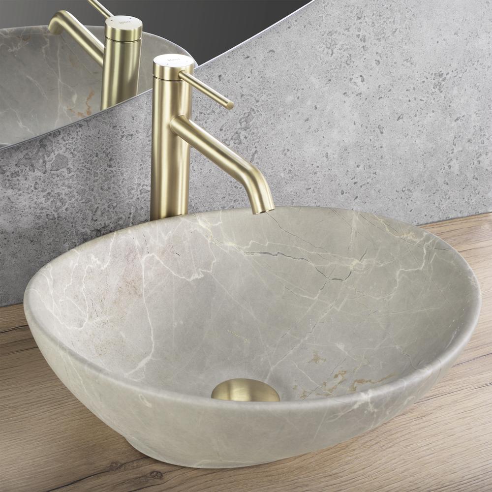 Aufsatzwaschbecken Rea Sofia Beige Matt