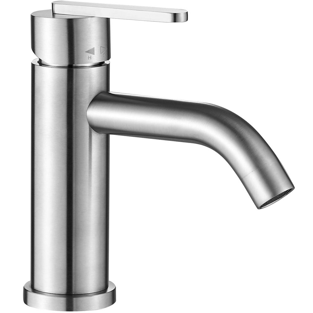 Bateria umywalkowa Rea Ontario Nikiel Szczotkowany Niska