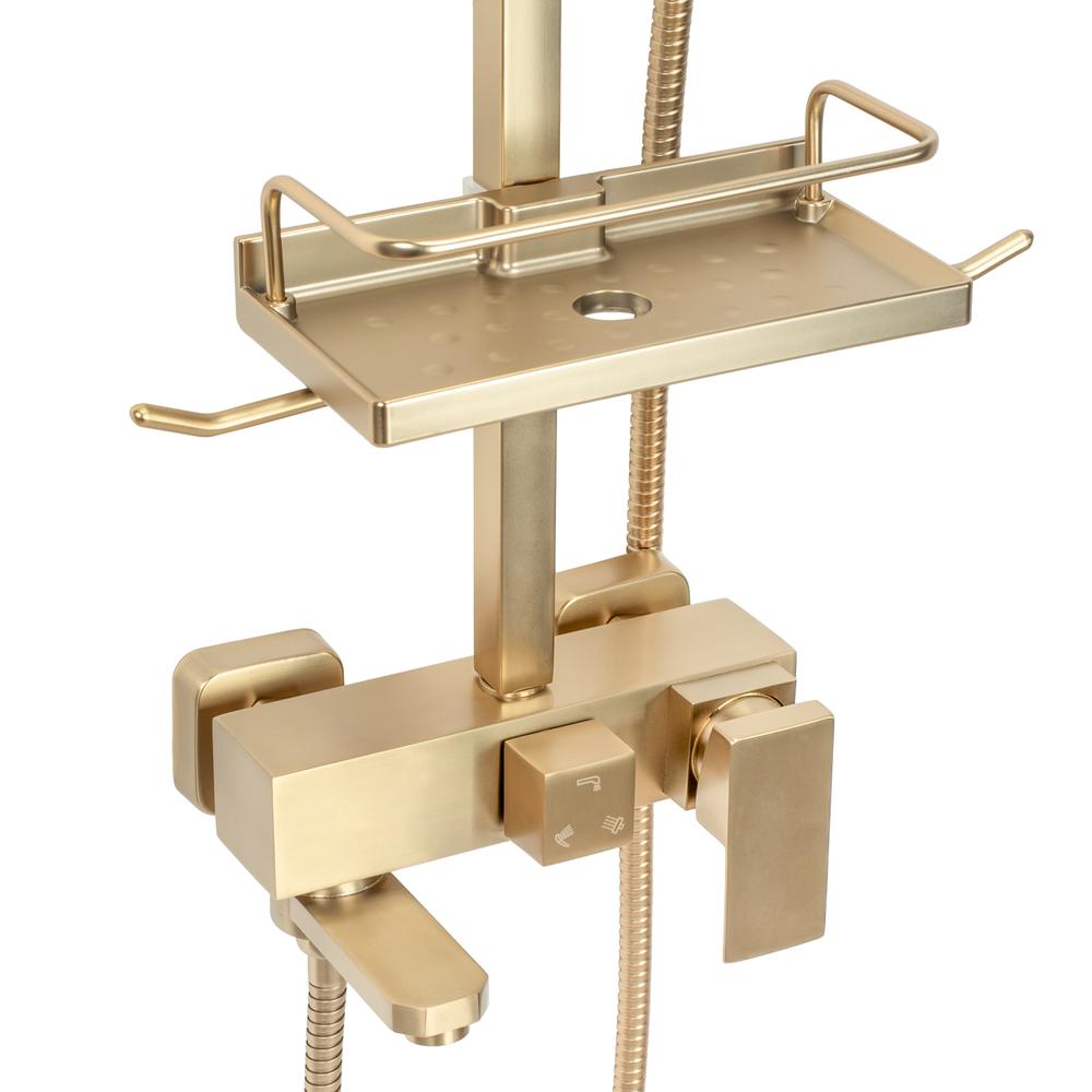 Zuhanyszett REA JACK BRUSHED GOLD