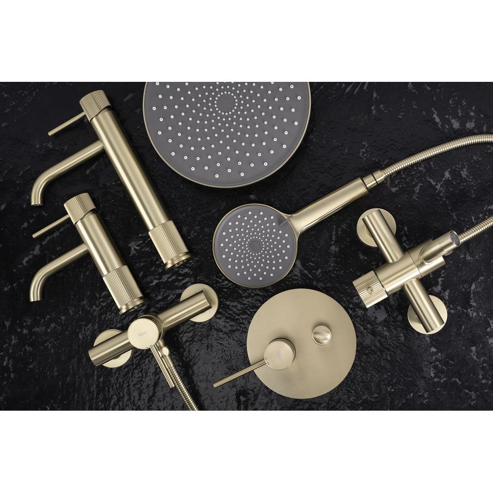 Tuš pipa REA Lungo Stripe Brush GOLD