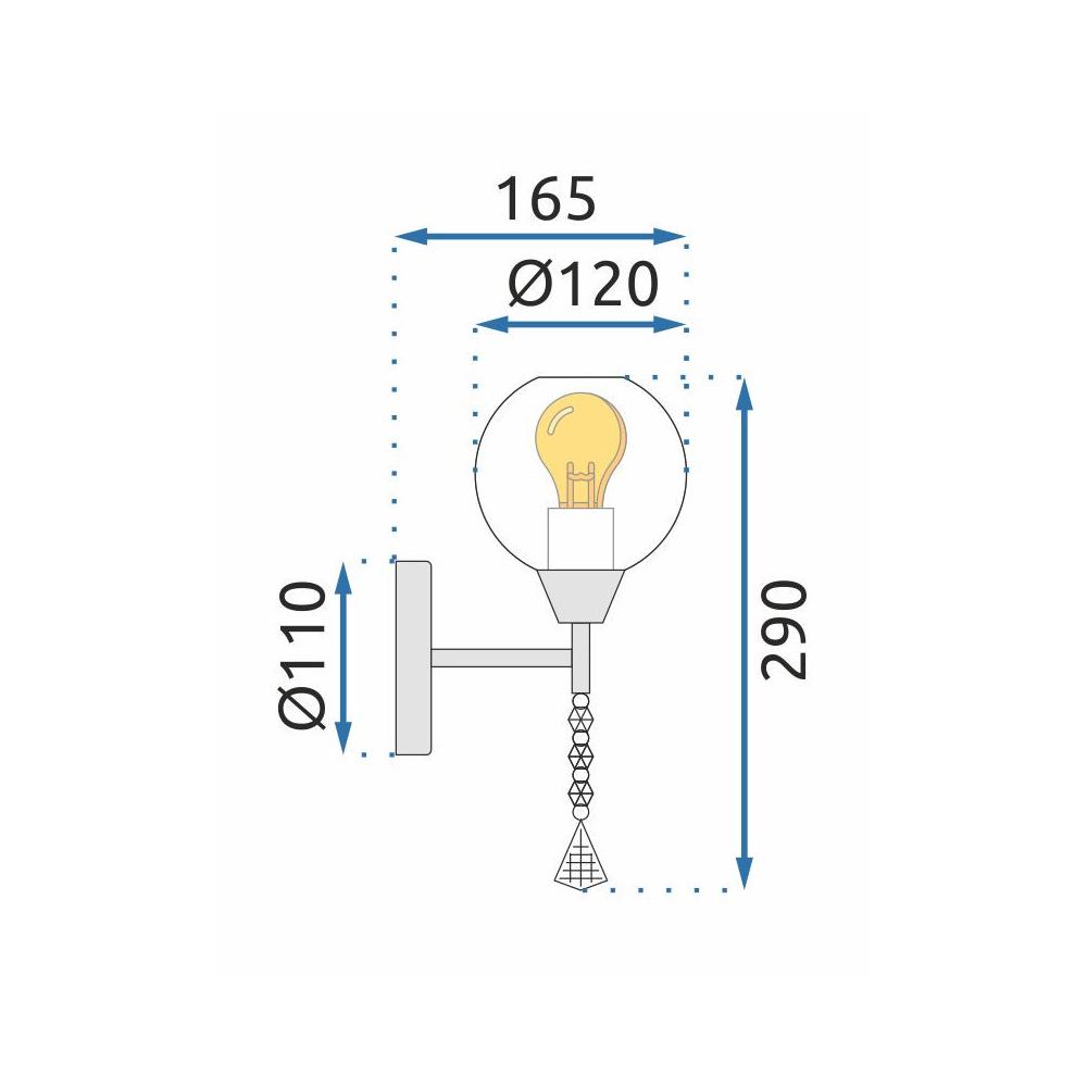 Wandlampe APP716-1W E27