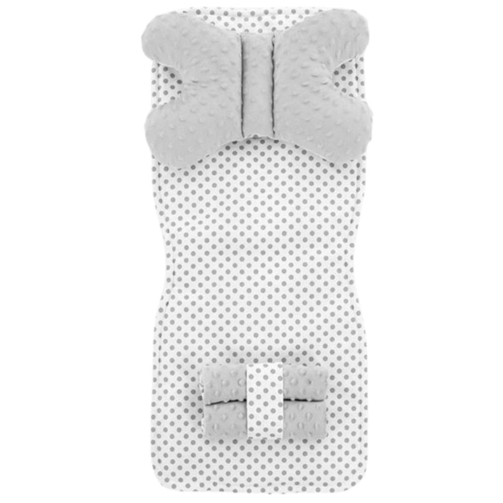 Mata do wózka dwustronna 4w1 White/Grey Dots
