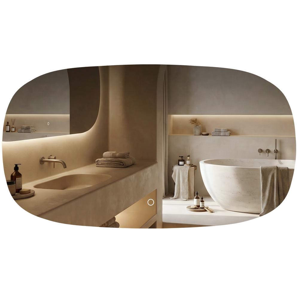 Lustro ścienne LED 100x60cm TOP-4