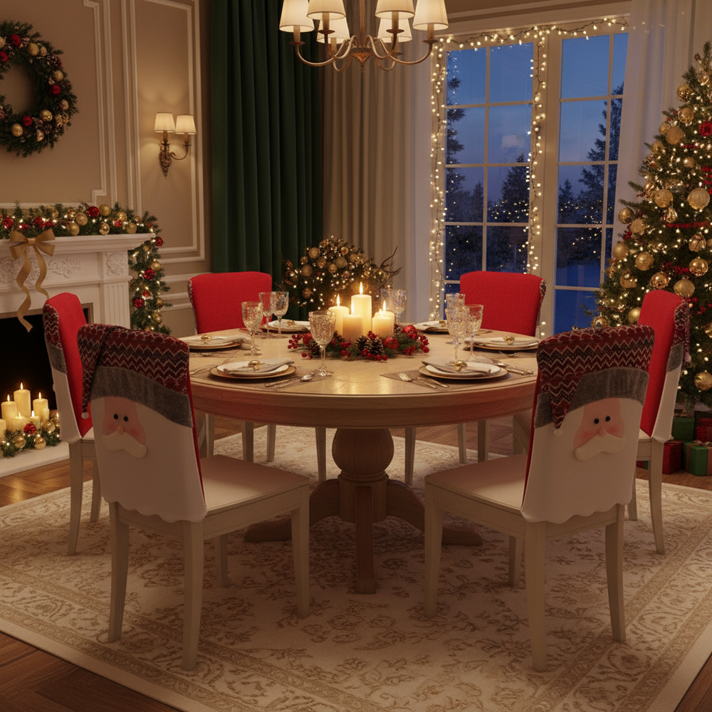 Pokrowiec na krzesło świąteczny YX22020 4 szt